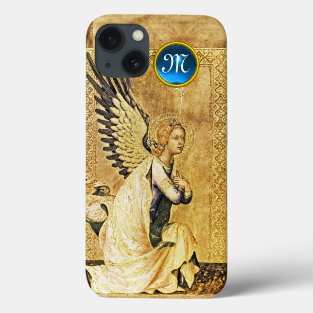 Coques Case-Mate iPhone MONOGRAMME ANGEL DE L'ANNONCE, Parchemin (Verso)