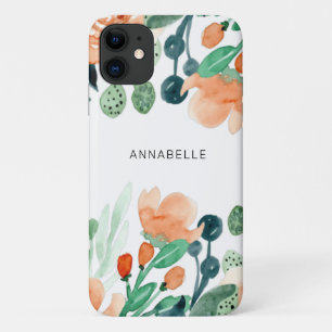 Case-Mate iPhone Case Monogramme Aquarelle Florale Girly Elégant 