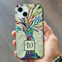 Monogramme Arbre de vie Mosaïque verte