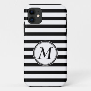 Coques Pour iPhone Monogramme avec des rayures