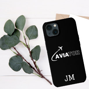 Case-Mate iPhone Case Monogramme, Avion cool volant, Minimaliste