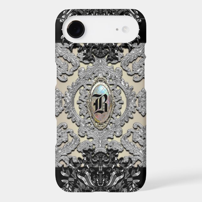 Coques Case-Mate iPhone Monogramme baroque plus de Finnigan (Verso)