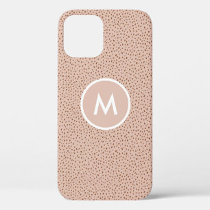 Case-Mate iPhone Case Monogramme beige tendance avec Boho en terre cuite