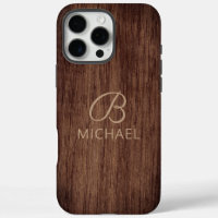Monogramme Bois Bois Bois Bois Bois Nom personnali