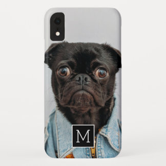 Case-Mate iPhone Case Monogramme carré noir et blanc ajoutez votre phot