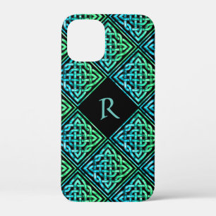 Case-Mate iPhone Case Monogramme Celtic noeud bleu vert iPhone 12 Mini