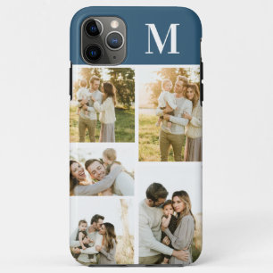 Case-Mate iPhone Case Monogramme Collage Bleu I Téléphone boîtier