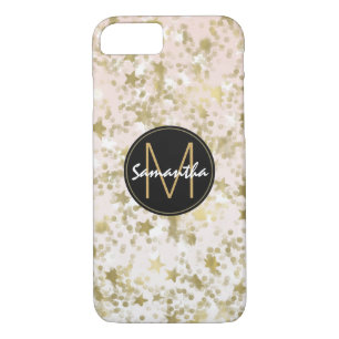 Case-Mate iPhone Case Monogramme Confetti Peach Gold Stars