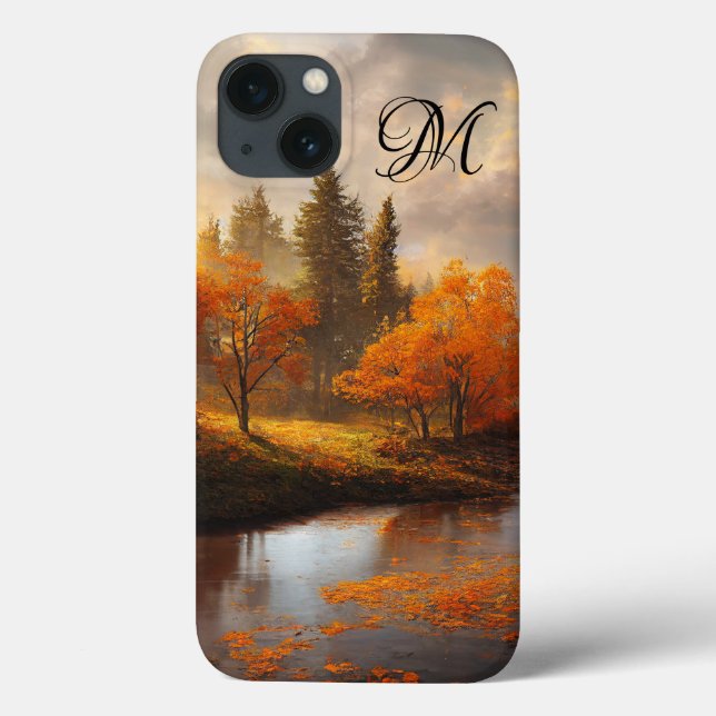 Coques Case-Mate iPhone Monogramme d'automne (Verso)