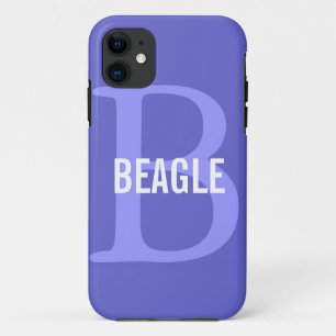 Coques Pour iPhone Monogramme de beagle