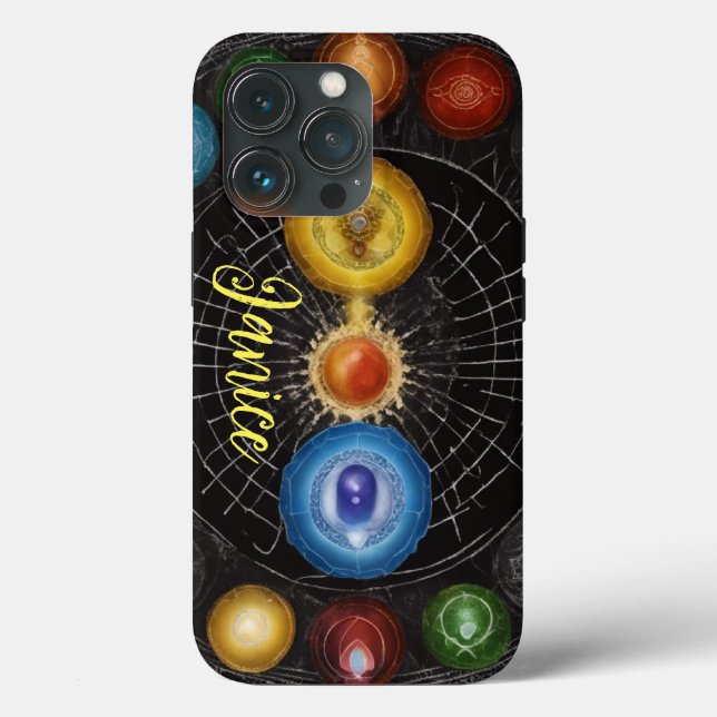 Coques Case-Mate iPhone Monogramme de Chakra (Verso)
