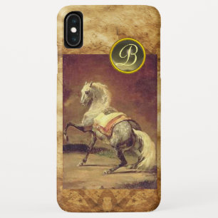 COQUE Case-Mate POUR iPhone MONOGRAMME DE CHEVAL GRISÉ