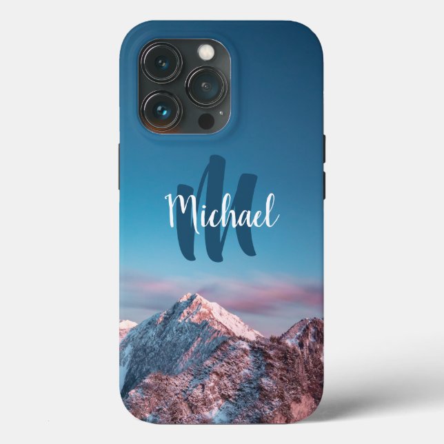 Coques Case-Mate iPhone Monogramme de ciel magique montagne Storžič Slovén (Verso)