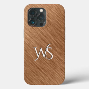 Case-Mate iPhone Case Monogramme de cuivre brossé