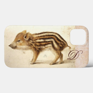 Etui iPhone 13 MONogramme de dessin animal de la BANDE SAUVAGE PI