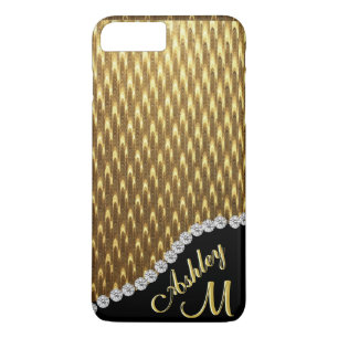 Coques Pour iPhone Monogramme de diamant et d'or