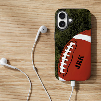 Coque Pour iPhone 16 Monogramme de football