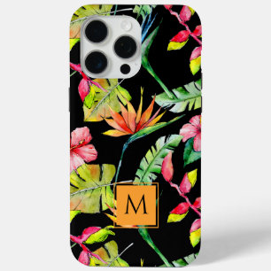 Coque iPhone 15 Pro Max Monogramme de jardin tropical