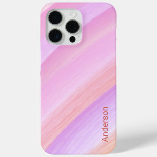 Coque iPhone 15 Pro Max Monogramme de la ligne moderne Eligant Retro