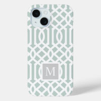 Monogramme de la pinte et des trellis gris | Coule