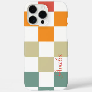 Coques iPhone 16 Pro Max Monogramme de ligne rétro élégant moderne
