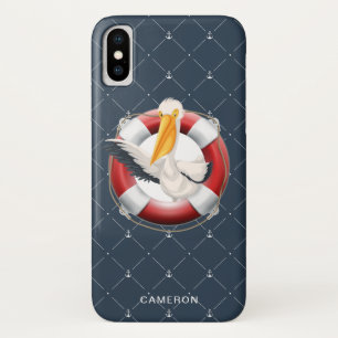 Case-Mate iPhone Case Monogramme de marine marine marine pélicane