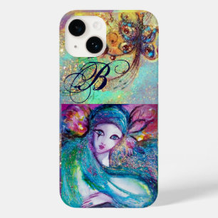 COQUES POUR iPhone MONOGRAMME DE MASQUÉRADE VÉNÉTIENNE MASQUE BLEU LA