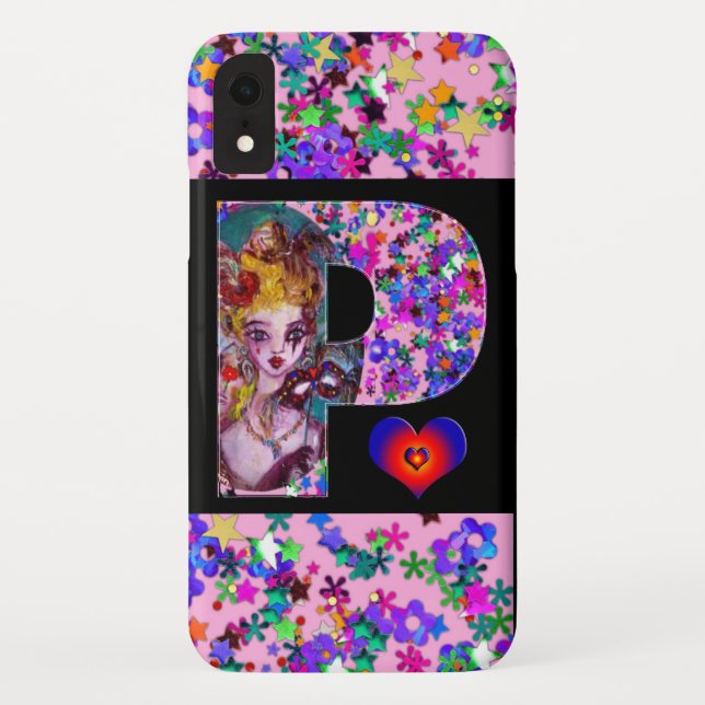 COQUES Case-Mate iPhone MONOGRAMME DE MASQUÉRADE VÉNÉTIENNE VALENTINE P LE (Dos)