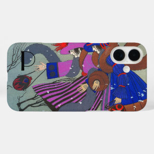 iPhone 16 PLUS CASE MONOGRAMME DE MODE NEIGE HIVER