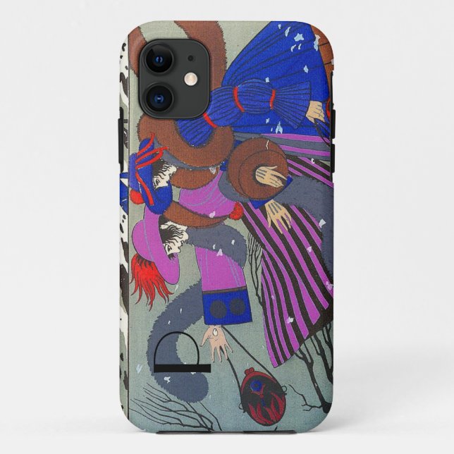 COQUES Case-Mate iPhone MONOGRAMME DE MODE NEIGE HIVER (Dos)