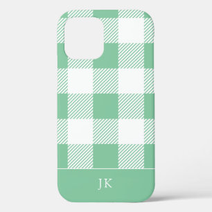 Case-Mate iPhone Case Monogramme de Motif à plat Rustique Aqua