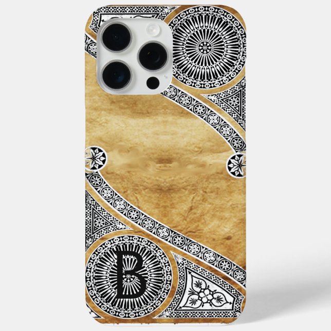 Coques Case-Mate iPhone MONogramme de parchemin ARCHITECTURE RENAISSANCE (Verso)