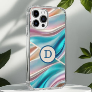 Coques iPhone 16 Pro Max Monogramme de soie de luxe
