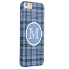 Monogramme de tarte bleu de Cornflower