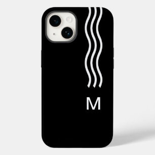 Coque Pour iPhone 14 Monogramme d'entreprise cool Hommes Moderne