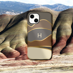 Coque Pour iPhone 14 Monogramme des collines peintes