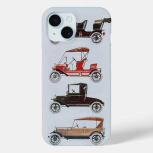 COQUE POUR iPhone 15 MONOGRAMME DES VOITURES VINTAGE
