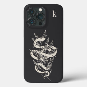 Case-Mate iPhone Case Monogramme d'illustration de serpent botanique mys