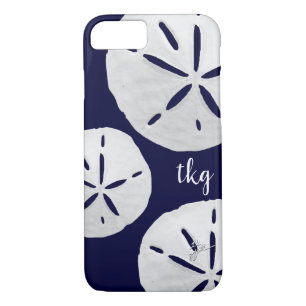 Case-Mate iPhone Case Monogramme Dollars de sable blanc de la marine de 