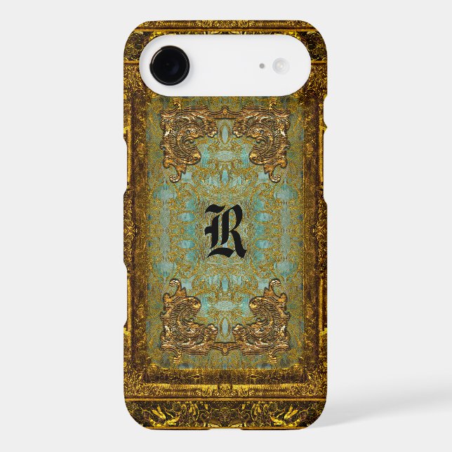 Coques Case-Mate iPhone Monogramme du baroque de Ghastline (Verso)