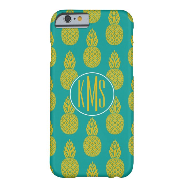 Coques Case-Mate iPhone Monogramme du fruit tropical | d'ananas (Dos)
