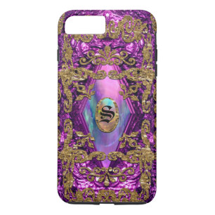 Coque Case-Mate Pour iPhone Monogramme élégant de Dempsey Plum