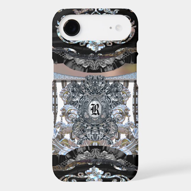 Coques Case-Mate iPhone Monogramme élégant de Revforth (Verso)