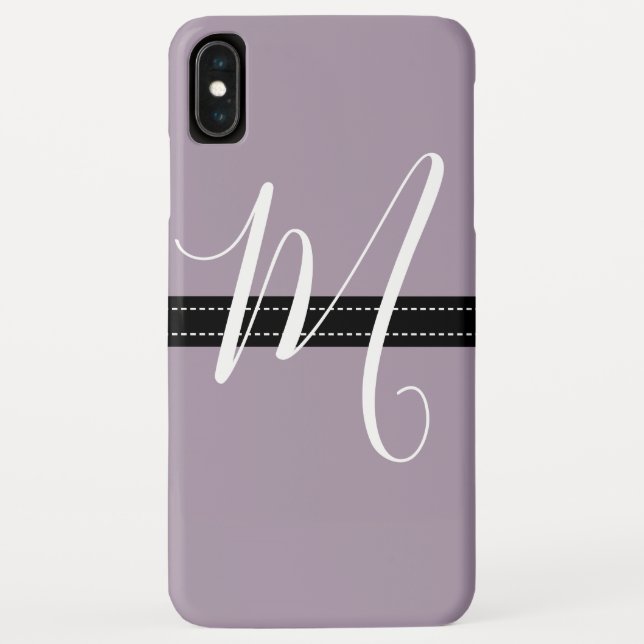 Coques Case-Mate iPhone Monogramme Elegant Rose quartz Couleur solide (Dos)