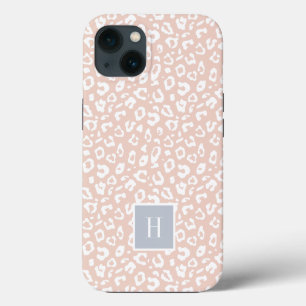 Case-Mate iPhone Case Monogramme Empreinte de léopard rose chic
