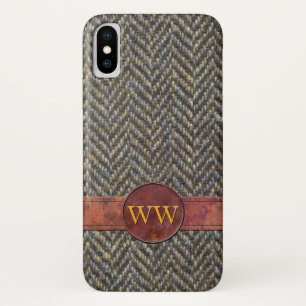 Case-Mate iPhone Case Monogramme en arête de poisson vintage classique