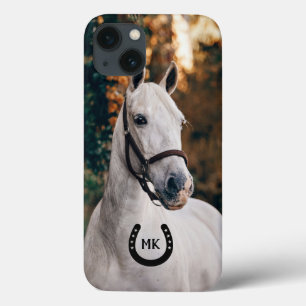 Case-Mate iPhone Case Monogramme en fer à cheval noir Ajouter votre pho