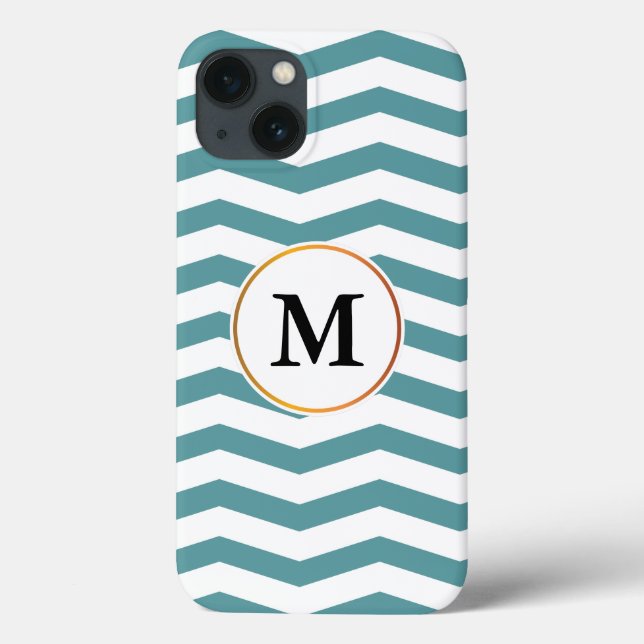Coques Case-Mate iPhone monogramme et chevron (Verso)