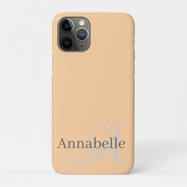 Coques Case-Mate iPhone Monogramme et nom (Dos)