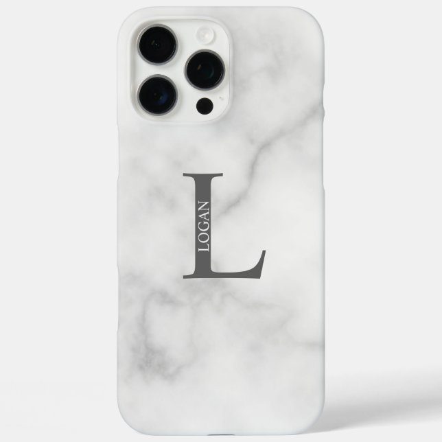Coques Case-Mate iPhone Monogramme et nom personnalisés (Verso)